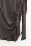 marc le bihan off shoulder skirt 2852 E23 MOKA